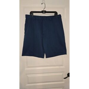 Izod Performance Men's Athletic Shorts in Slate Blue with Zip Pocket